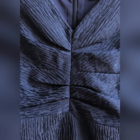 🎉HP🎉 EUC....Zac Posen Ruched Bodice Blue Dress Size 2 - Picture 4 of 9